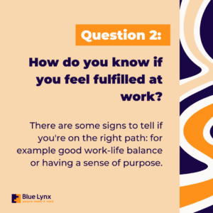 How do you know if you feel fulfilled?
