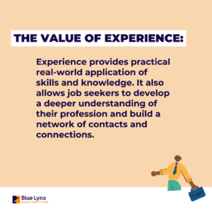 The value of experience
